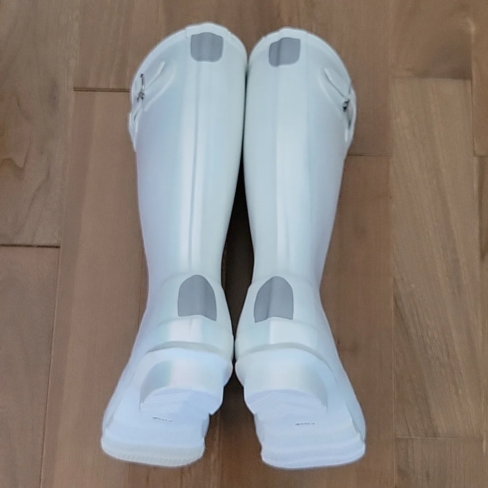 Hunter Kids White Rain Boots